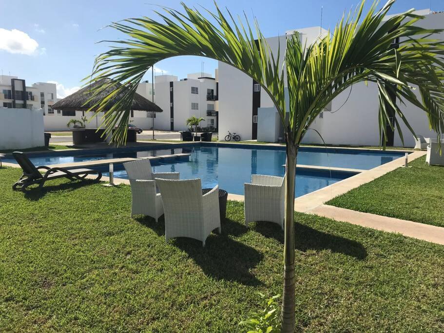 Depa de PLAYA c/ALBERCA cerca de la 5a AVENIDA Playa del Carmen Exterior foto